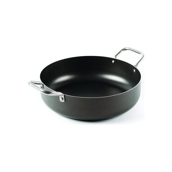 Domo, Tegame con 2 Manici in Acciaio, Grigio Scuro, Chef Line D94TE3600