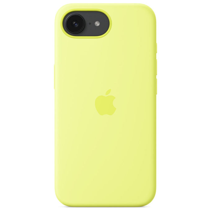 Apple Custodia in Silicone Giallo Neon per iPhone 16e