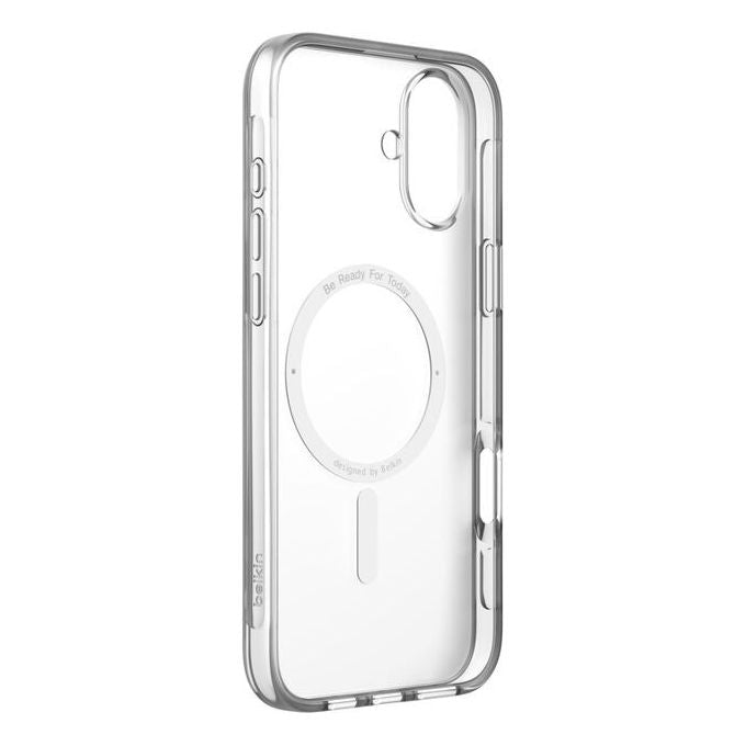 Belkin Custodia Trasparente per iPhone 16 Plus Compatibile Magsafe Anti-graffio