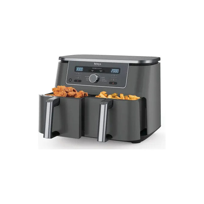 Ninja, Friggitrice ad Aria Doppia, 9.5 L, 2470 W, Grigio