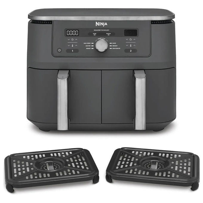 Ninja, Friggitrice ad Aria Doppia, 9.5 L, 2470 W, Grigio
