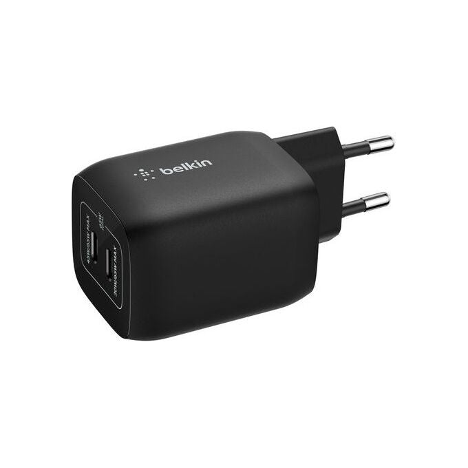 Belkin ENA007KQBK Caricabatterie USB-C Doppia Porta 65W GaN Power Delivery Nintendo Switch 2 Smartphone Tablet colore Nero