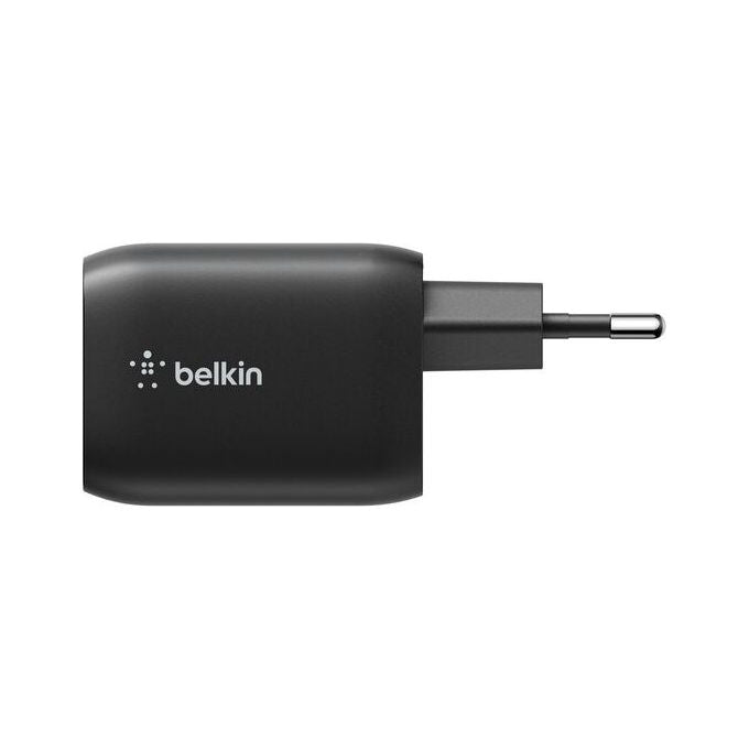 Belkin ENA007KQBK Caricabatterie USB-C Doppia Porta 65W GaN Power Delivery Nintendo Switch 2 Smartphone Tablet colore Nero