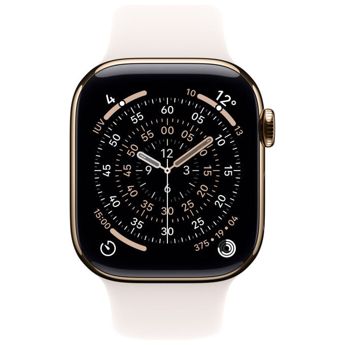 Apple, Watch Series 11 GPS + Cellular, 42mm, Titanio Oro Rosa Fard, S-M