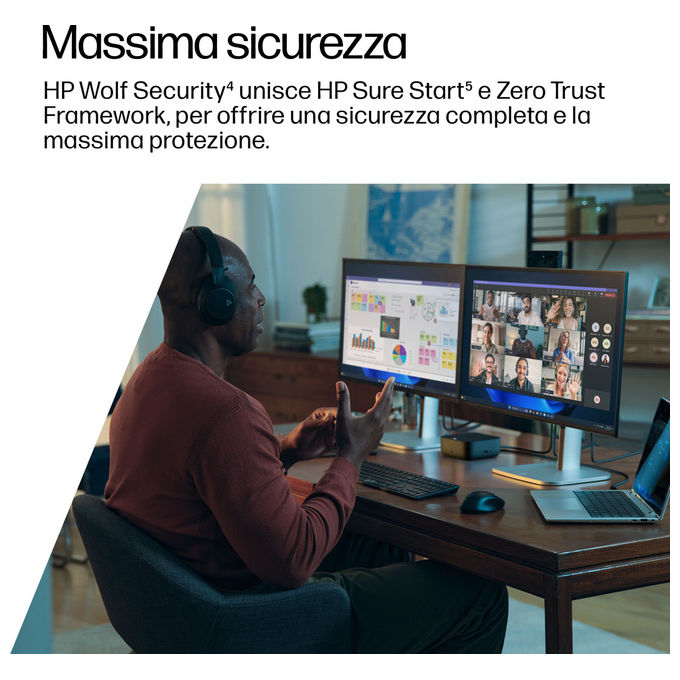 Hp, Dock Usb-C 100W G6, Jet Black