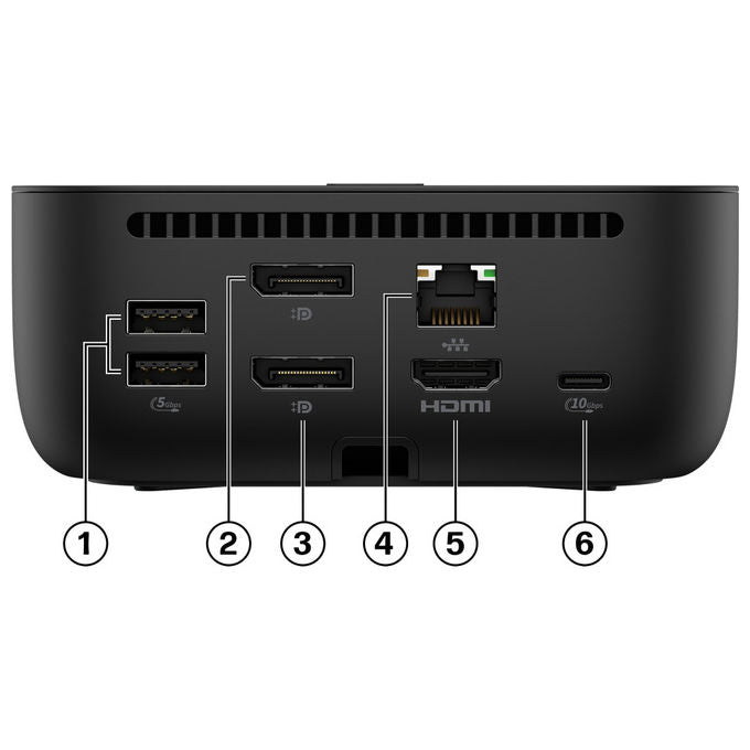 Hp, Dock Usb-C 100W G6, Jet Black