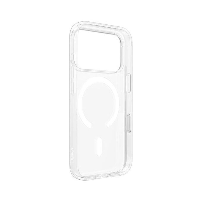 Belkin, Custodia Magnetica Trasparente SheerForce per iPhone 17 Pro, Anti-ingiallimento