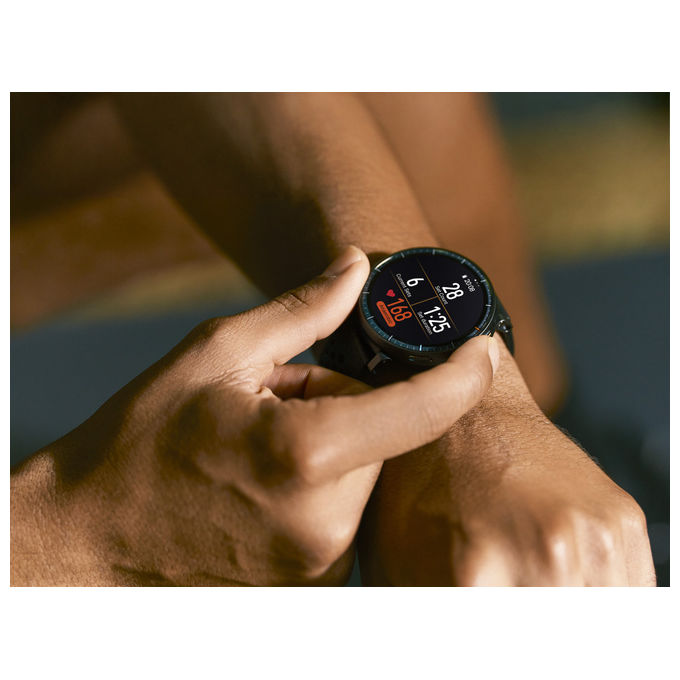 Amazfit W2556GL1N Active Max Smartwatch AMOLED 1.5'' 4GB Mappe Offline GPS NFC 25 Giorni Autonomia 5 ATM colore Nero