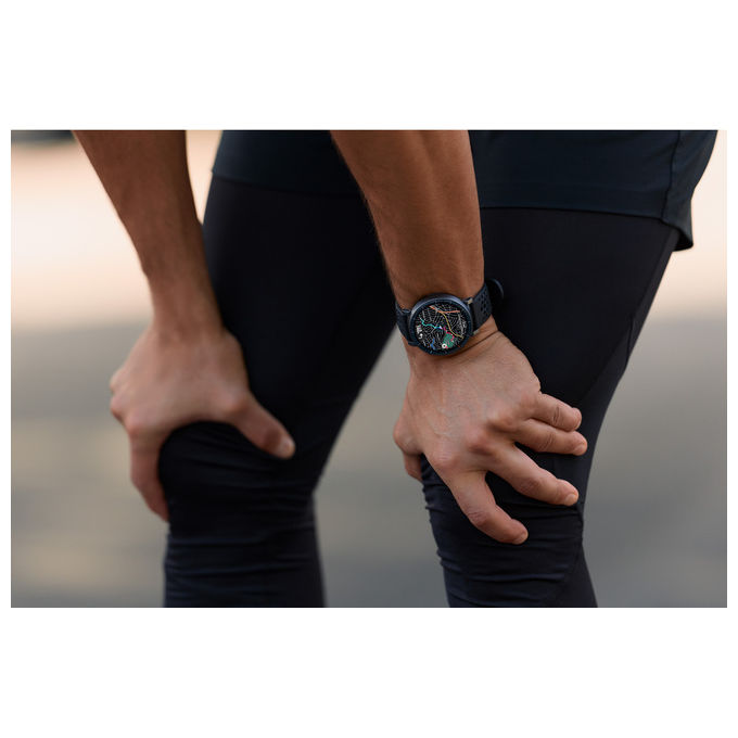 Amazfit W2556GL1N Active Max Smartwatch AMOLED 1.5'' 4GB Mappe Offline GPS NFC 25 Giorni Autonomia 5 ATM colore Nero