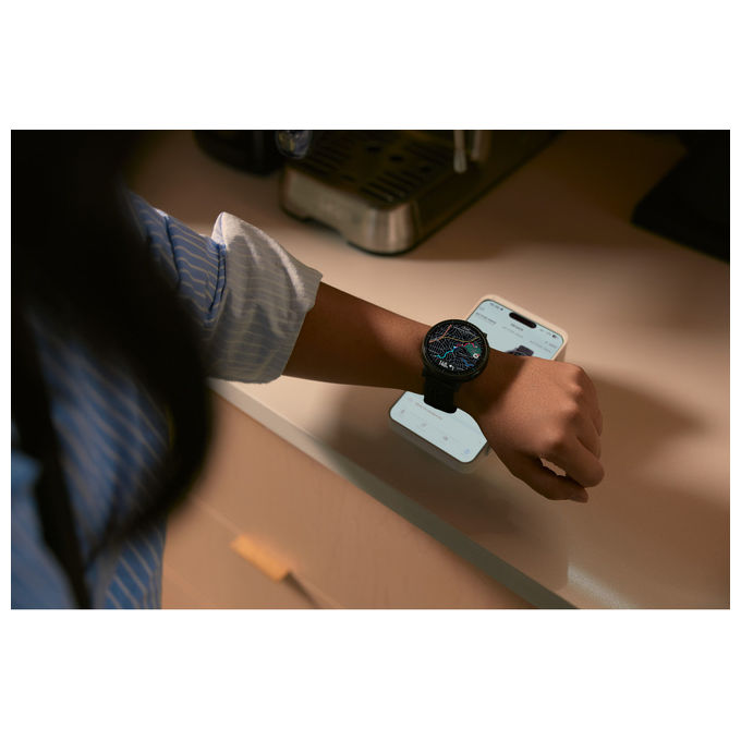 Amazfit W2556GL1N Active Max Smartwatch AMOLED 1.5'' 4GB Mappe Offline GPS NFC 25 Giorni Autonomia 5 ATM colore Nero