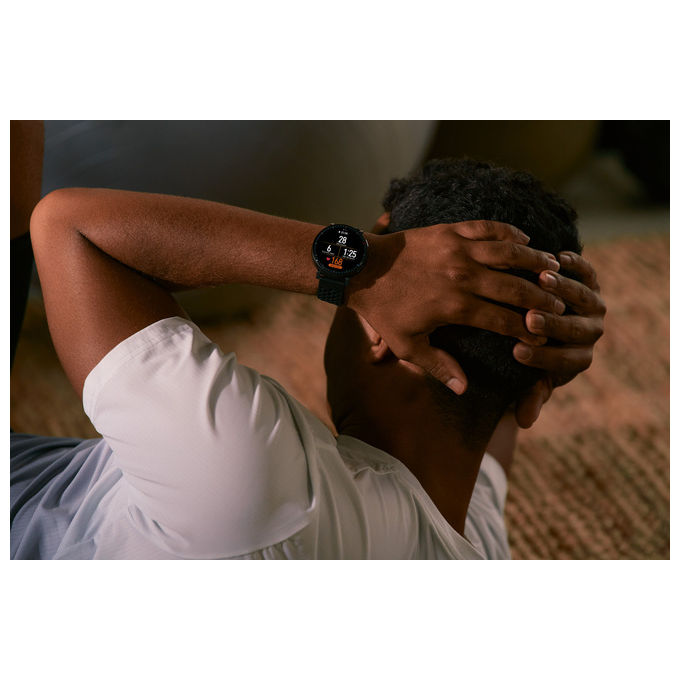 Amazfit W2556GL1N Active Max Smartwatch AMOLED 1.5'' 4GB Mappe Offline GPS NFC 25 Giorni Autonomia 5 ATM colore Nero