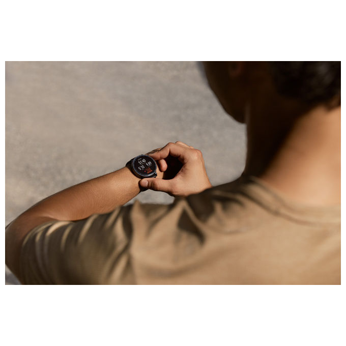 Amazfit W2556GL1N Active Max Smartwatch AMOLED 1.5'' 4GB Mappe Offline GPS NFC 25 Giorni Autonomia 5 ATM colore Nero