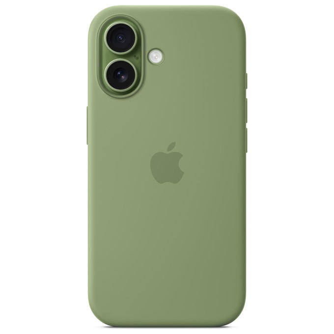 Apple MGEX4ZM-A Custodia MagSafe in Silicone Cover per iPhone 17 MagSafe Ricarica Wireless Antigraffio colore Verde