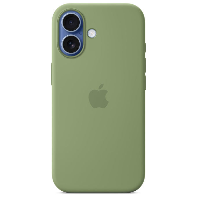 Apple MGEX4ZM-A Custodia MagSafe in Silicone Cover per iPhone 17 MagSafe Ricarica Wireless Antigraffio colore Verde