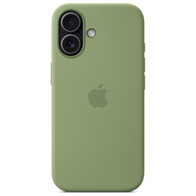 Apple MGEX4ZM-A Custodia MagSafe in Silicone Cover per iPhone 17 MagSafe Ricarica Wireless Antigraffio colore Verde