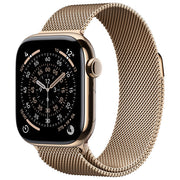 Apple, Watch Series 11 GPS + Cellular 42mm, Titanio Oro con Loop Milanese