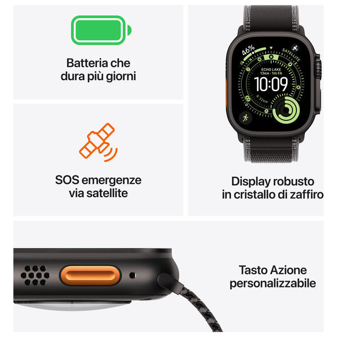 Apple Watch Ultra 3 GPS Cellular 49mm Cassa Titanio Naturale
