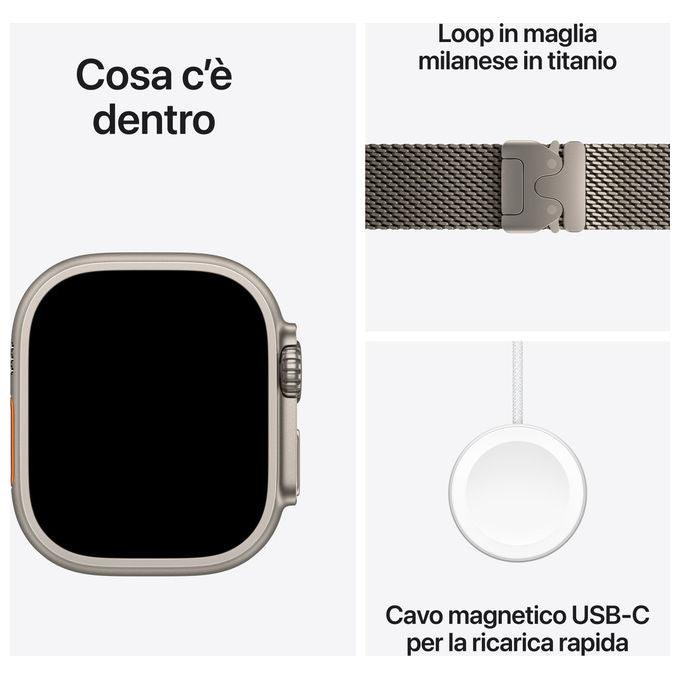 Apple Watch Ultra 3 GPS Cellular 49mm Cassa Titanio Naturale