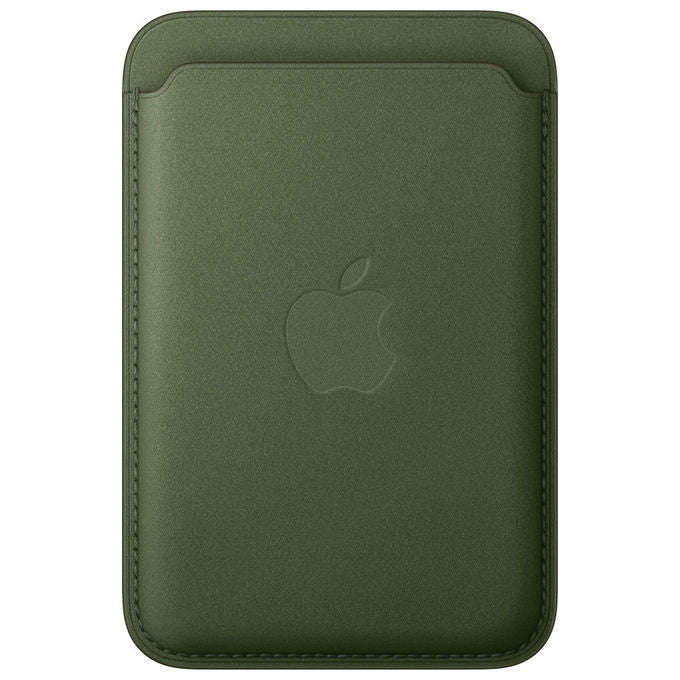 Apple, Portafoglio MagSafe in Tessuto FineWoven Verde per iPhone, Supporto Carta