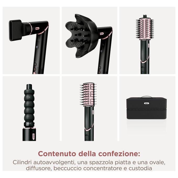 Shark HD446EU FlexStyle Asciugacapelli Multistyler 5 in 1 1650W Tecnologia Coanda 5 Accessori colore Nero