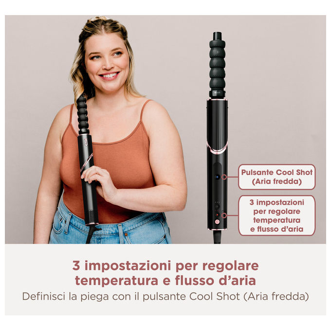 Shark HD446EU FlexStyle Asciugacapelli Multistyler 5 in 1 1650W Tecnologia Coanda 5 Accessori colore Nero