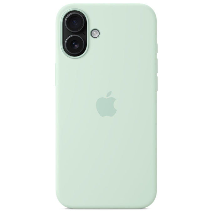 Apple, Custodia MagSafe Silicone per iPhone 16 Plus, Acquamarina