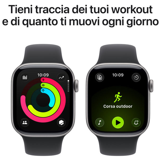 Apple, Watch Series 11, GPS Cellular 42mm, Alluminio Grigio Siderale
