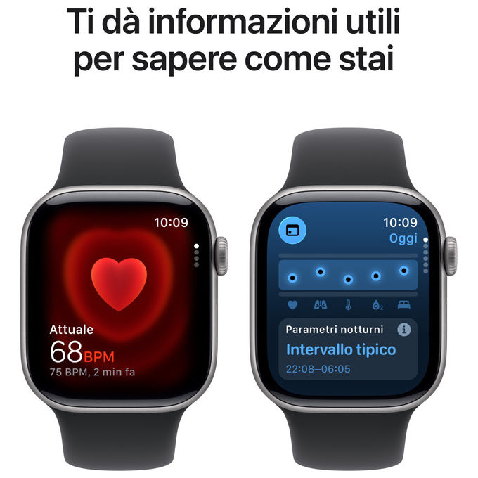 Apple, Watch Series 11, GPS Cellular 42mm, Alluminio Grigio Siderale