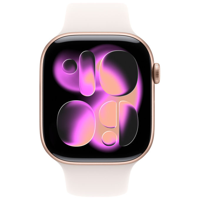 Apple Watch Series 11 GPS + Cellular 46mm Cassa Alluminio Oro Rosa Band Rosa Fard