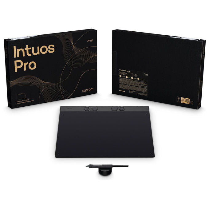 Wacom, Tavoletta Grafica Intuos Pro Large, 349 x 195 mm, USB, Bluetooth, Nero