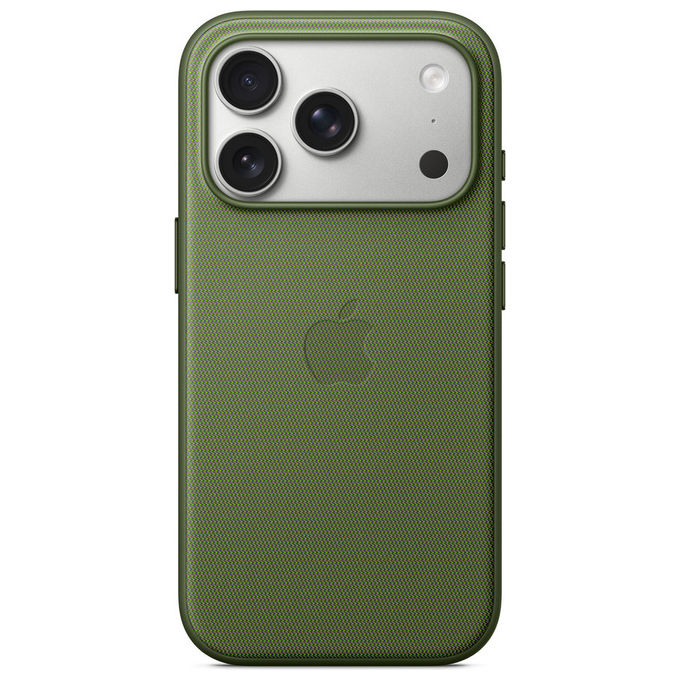 Apple, Custodia MagSafe Tessuto TechWoven Verde per iPhone 17 Pro
