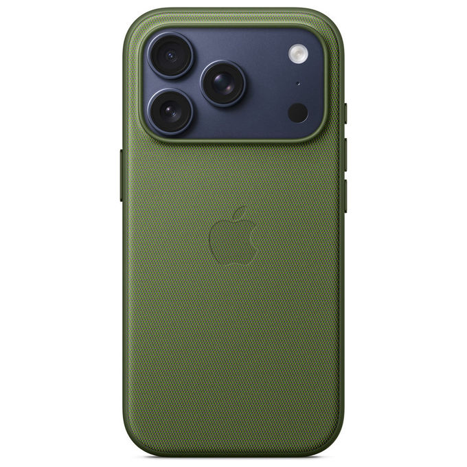 Apple, Custodia MagSafe Tessuto TechWoven Verde per iPhone 17 Pro