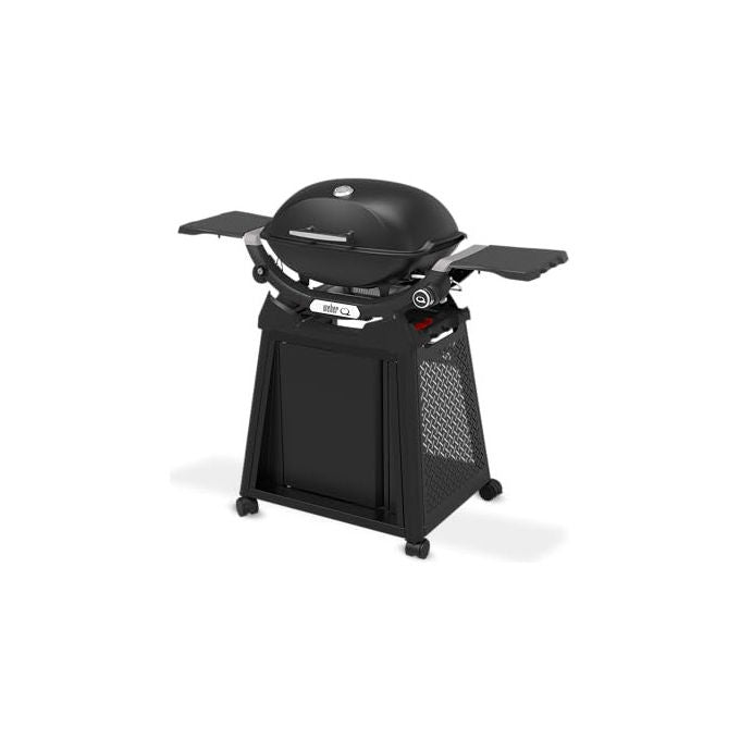 Weber WEBER1501110 Q2200N Barbecue a Gas con Carrello Premium 4,11 kW 2065 cm² Griglie in Ghisa Smaltata Ripiani Laterali Ripiegabili