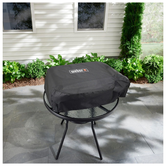Weber 3400202 Slate GP Custodia Premium per Piastra 56 cm Resistente UV colore Nero