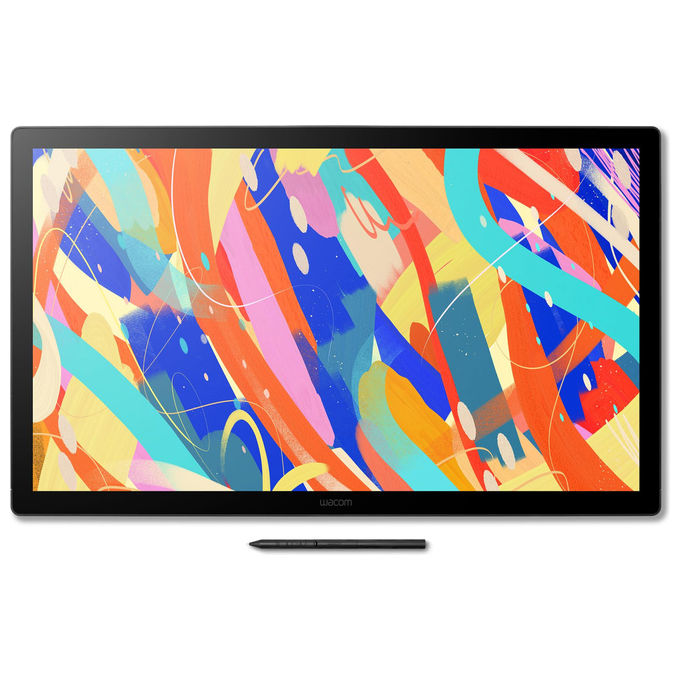 Wacom, Cintiq 24, Tavoletta grafica con schermo, 2.5K, Con penna Wacom Pro Pen 3, Supporto regolabile, Vetro antiriflesso