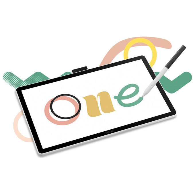 Wacom One 14, Tavoletta Grafica, 14'' Full HD, Penna Senza Batteria, Nero e Bianco