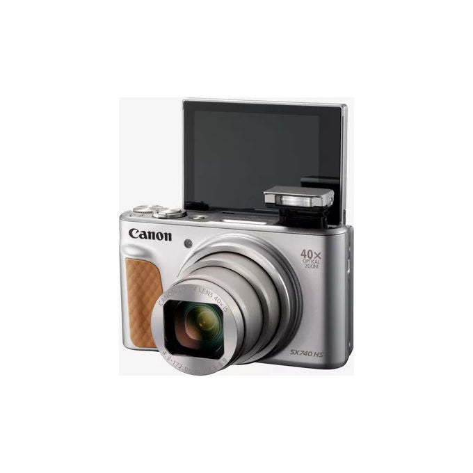 Canon PowerShot SX740 HS, Fotocamera Digitale Compatta, 20.3 MP, Argento