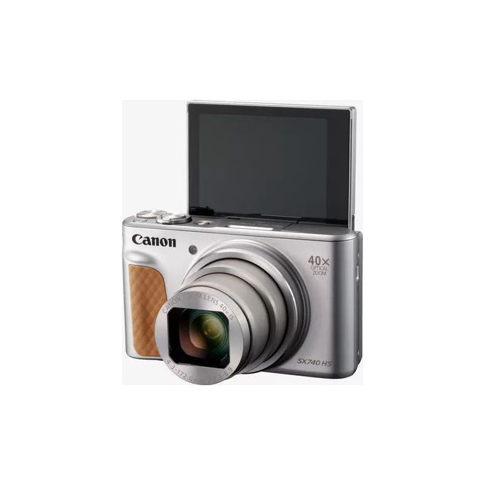 Canon PowerShot SX740 HS, Fotocamera Digitale Compatta, 20.3 MP, Argento