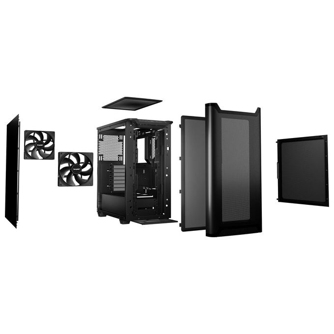 Be quiet! BG074 PURE BASE 501 Airflow Black Case PC Midi Tower con supporto ATX micro ATX Mini-ITX e ventole 140 mm colore Nero