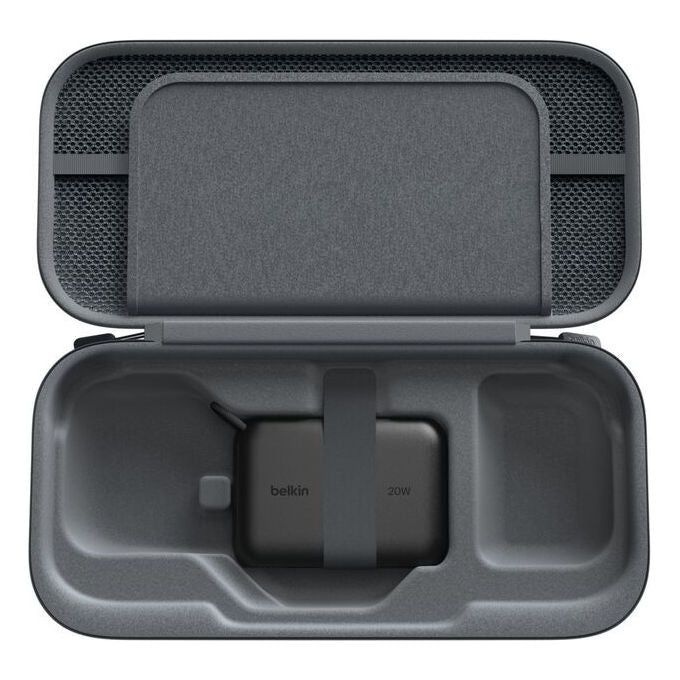 Belkin, Valigia da Viaggio Nintendo Switch, Antracite con Ricarica e Powerbank 10K 20W