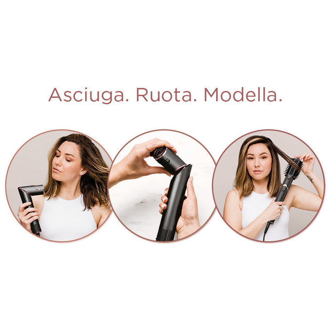 Shark FlexStyle HD426EU, Multistyler e Asciugacapelli 3-in-1, Nero, 1650 W