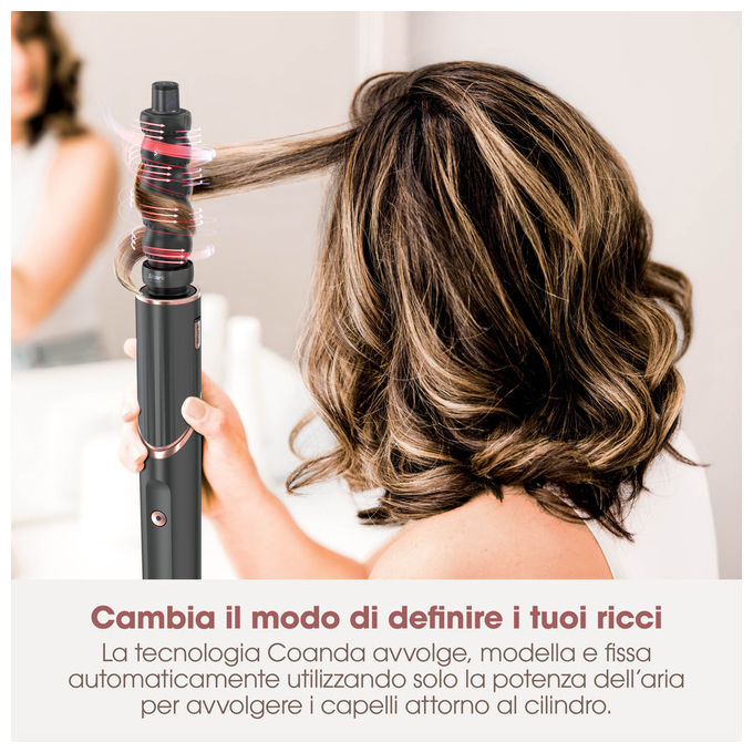 Shark FlexStyle HD426EU, Multistyler e Asciugacapelli 3-in-1, Nero, 1650 W