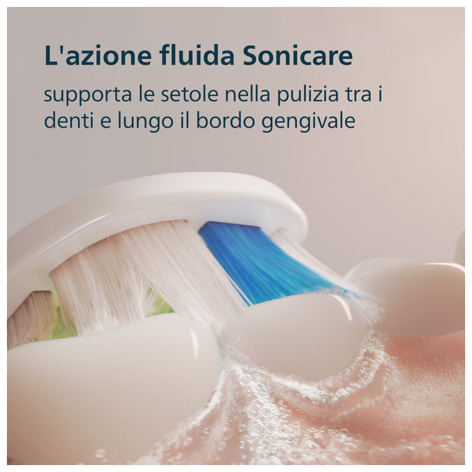 Philips HX7119-01 Sonicare 5500 Spazzolino elettrico sonico 2 modalita' Timer autonomia 3 settimane colore Bianco e Blu Navy