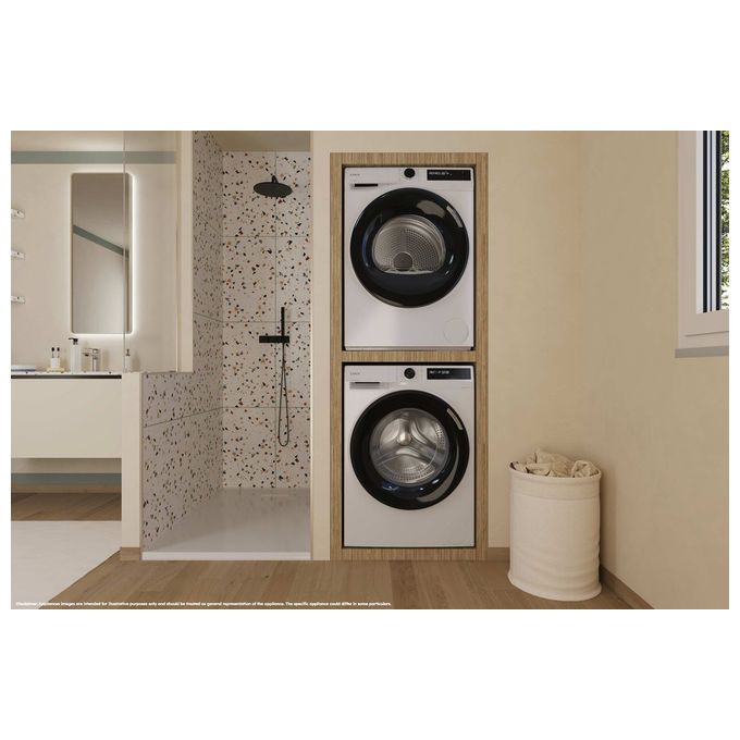 Candy BR9N3BXS PRODRY 500 Asciugatrice Pompa di Calore 9 Kg Classe C Inverter Wi-Fi AI Smart Move (85x59,5x63,5 cm) colore Bianco