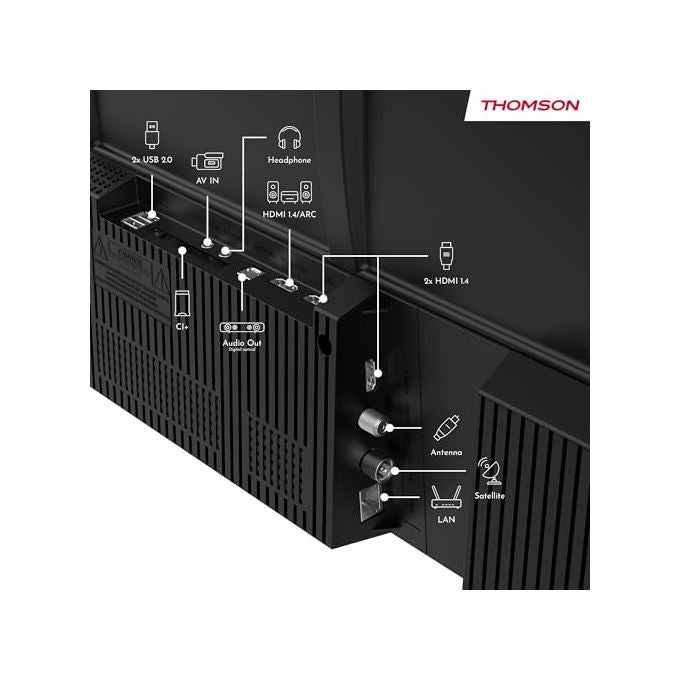 Thomson 43FT2S15 Smart TV LED 43'' FHD TiVo Wi-Fi HDR10 Dolby Audio Triplo Sintonizzatore DVB-T2-C-S2 colore Nero