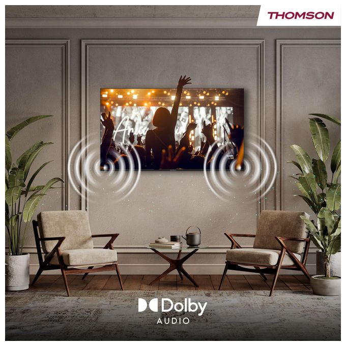 Thomson 43FT2S15 Smart TV LED 43'' FHD TiVo Wi-Fi HDR10 Dolby Audio Triplo Sintonizzatore DVB-T2-C-S2 colore Nero