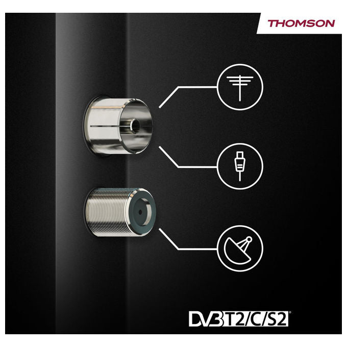Thomson 43FT2S15 Smart TV LED 43'' FHD TiVo Wi-Fi HDR10 Dolby Audio Triplo Sintonizzatore DVB-T2-C-S2 colore Nero