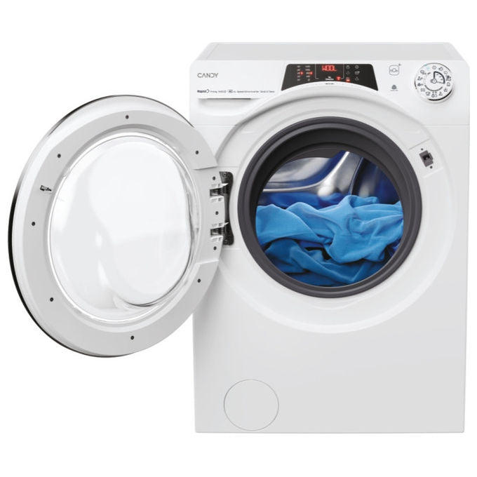 Candy ROW 4966DWMC7-S RapidO Lavasciuga Frontale 9-6 Kg 1400 rpm Classe A Inverter Wi-Fi Vapore (85x60x58 cm) colore Bianco