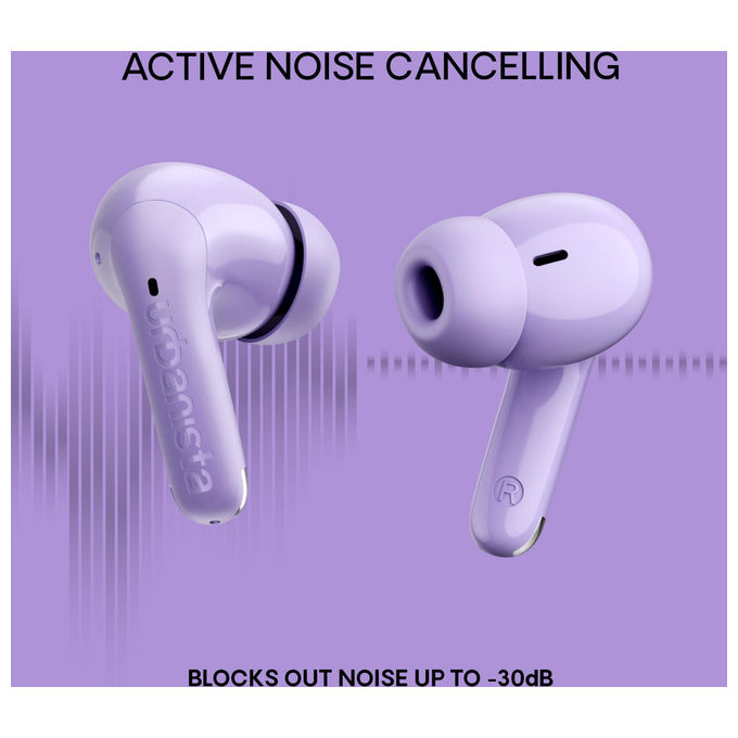 Urbanista 1040322 Palermo Auricolari In-Ear True Wireless ANC Multipoint Bluetooth IPX4 autonomia 32h colore Viola