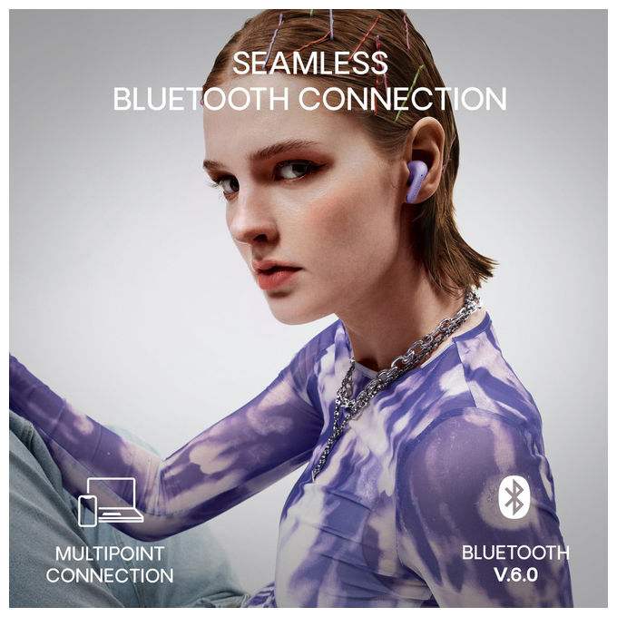 Urbanista 1040322 Palermo Auricolari In-Ear True Wireless ANC Multipoint Bluetooth IPX4 autonomia 32h colore Viola